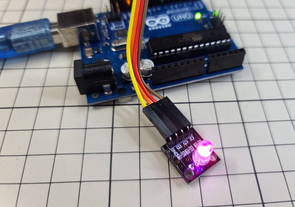 《Arduino入門》第七篇：RGB LED燈全彩模組