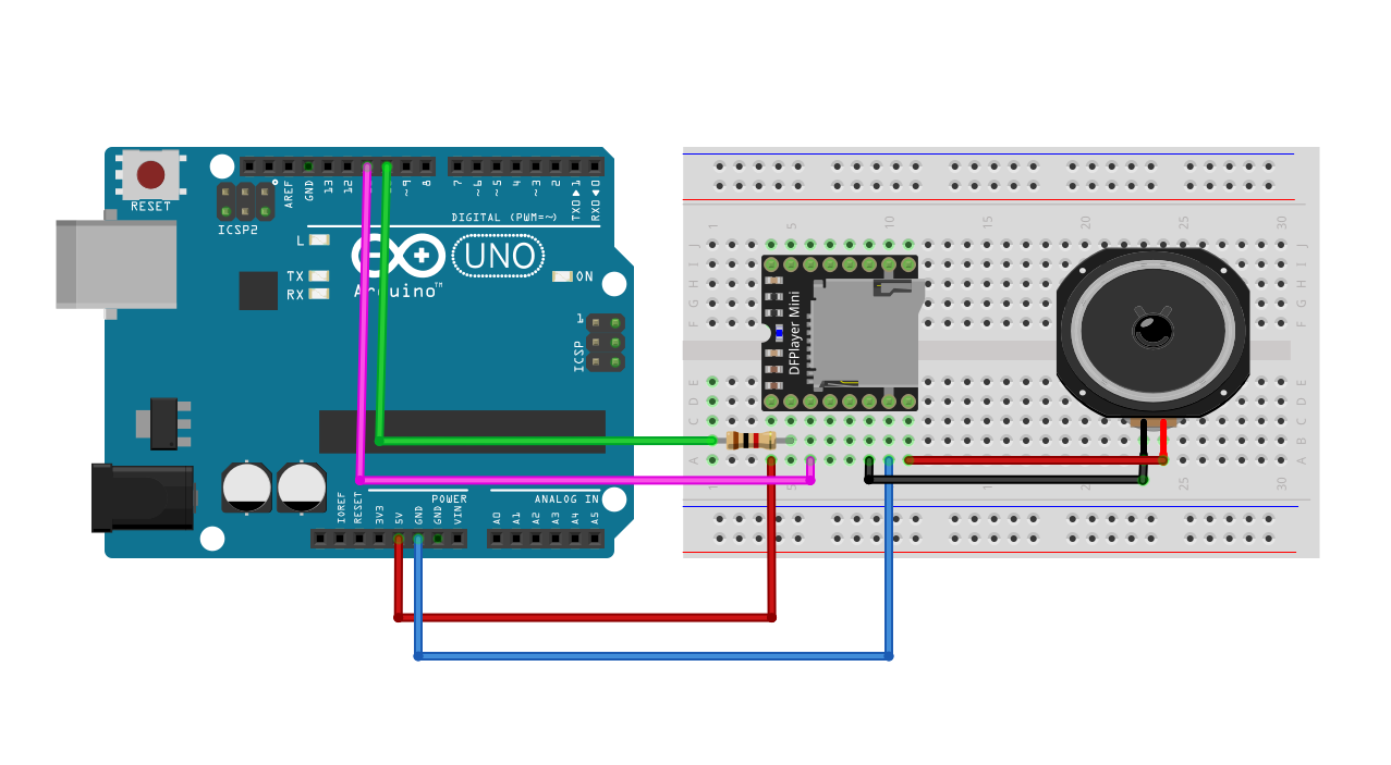 Arduino結合DFPlayer Mini MP3模組快速實作，入門篇